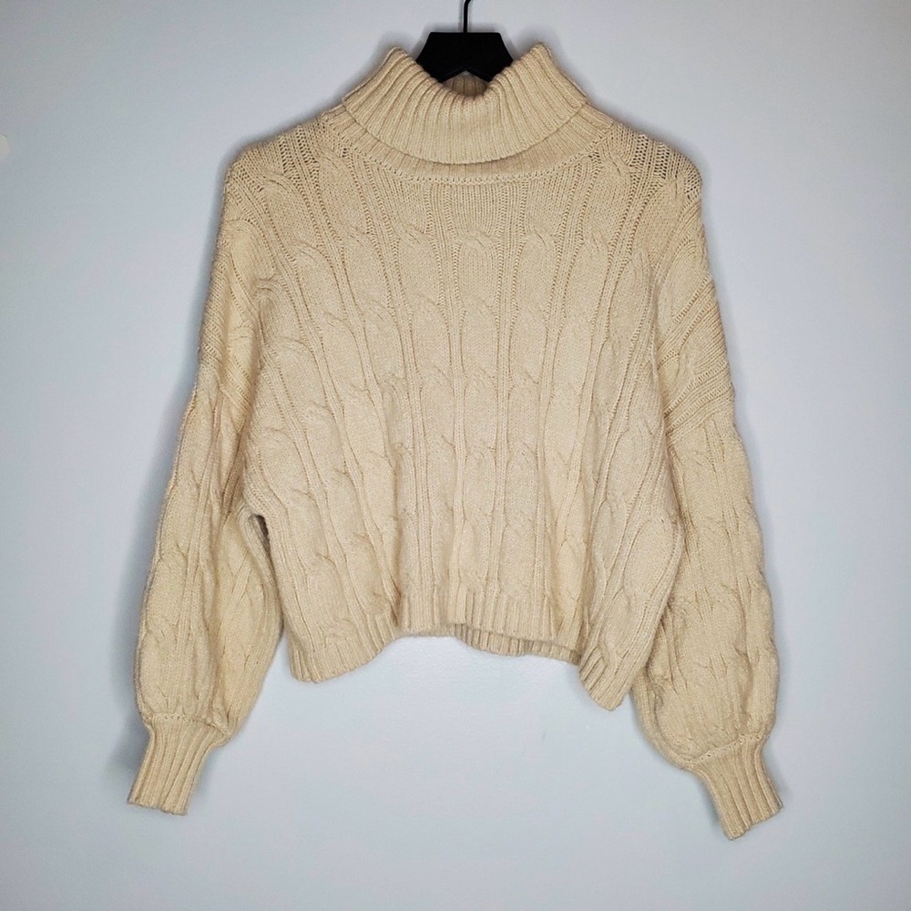 Cable knit sweater